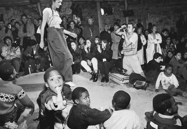 everybody was sitting on the ground